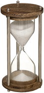 Atmosphera Decorative hourglass, mango wood and metal - Hourglass