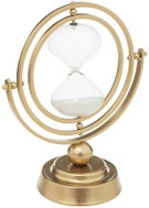ATMOSPHERA Bota, na otočném stojanu, kov a sklo, zlatý stojan, výška 25 cm - Hourglass
