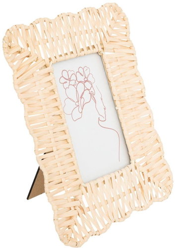 Atmosphera Edward standing, rattan, 21 × 24 cm - Photo Frame - Main image