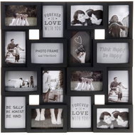 Home Styling Collection Photo frame for 16 photos, black - Photo Frame