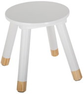 Atmosphera for kids Chair for kids - four-legged, height 26 cm, diameter 24 cm, white - Stool