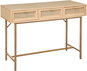 Console Table Atmosphera Rayo narrow boho console table with 3 drawers and Viennese weave - Konzolový stolek