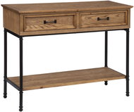 Atmosphera Rustic Danik console table with drawers - Console Table