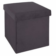 Atmosphera Stool with storage, 38 × 38 × 38 cm, grey - Ottoman