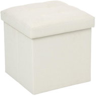 Atmosphera Stool with storage, 2in1, 38 × 38 × 38 cm, beige - Ottoman