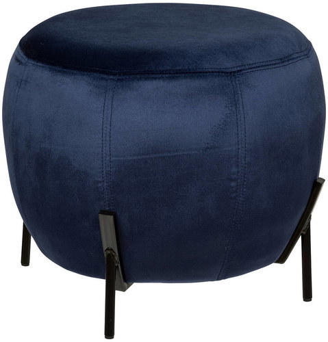 Atmosphera Velour round seat CALABAZA, diameter 43,5 × 36 cm - Ottoman - Main image
