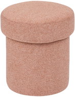 Atmosphera Taburette with storage space KITA, round, diameter 37 cm, pink - Ottoman