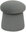 Mushroom, diameter 37 cm, grey