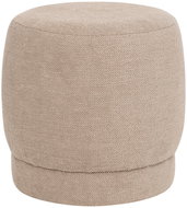 Atmosphera Upholstered round pouf AMEA bouclé, diameter 39 cm, beige - Ottoman