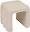 SISCO upholstered arch stool, 43 × 42 × 44 cm, beige