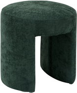 Atmosphera Upholstered arched stool JIN, diameter 38 cm, green - Ottoman