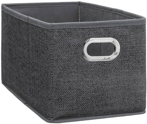 5five Rectangular storage box with handle 15 × 31 × 15 cm, dark grey - Storage Box - Main image