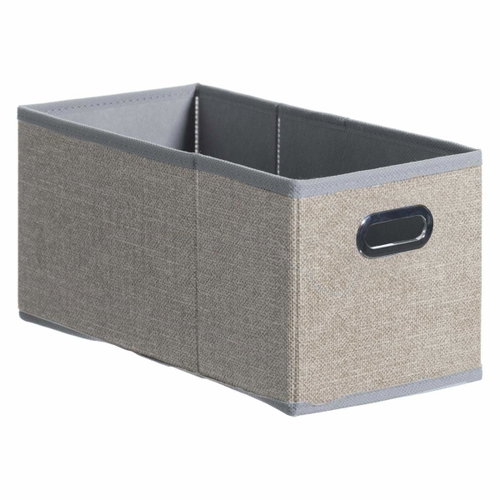5five Rectangular storage box with handle 15 × 31 × 15 cm, light beige - Storage Box - Main image