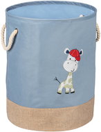 Wenko, Úložný koš se šňůrovými držáky 63 l, modrý - Úložný košík