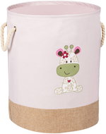 Wenko, Úložný koš se šňůrovými držáky 63 l, růžový - Úložný košík