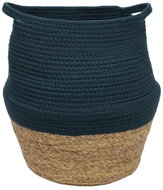 LA FACTORY Round cotton toy basket PAON 30 cm, blue - Storage Basket