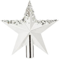 Atmosphera Christmas tree star, 22 cm, silver - Christmas Decoration