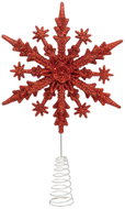 Atmosphera Snowflake Christmas tree topper, 22 cm, red - Christmas Decoration