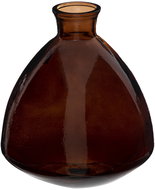 Atmosphera Recycled glass vase CANDY, 19 cm, brown - Vase