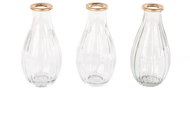 Atmosphera Set of 3 glass vases for one flower, 14 cm - Vase