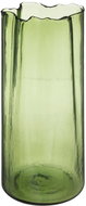 Atmosphera Green glass flower vase, irregular shape, 32 cm - Vase
