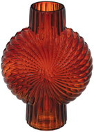Atmosphera Tinted glass vase, COQUILLAGE, 25 cm, red - Vase