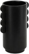 Atmosphera Ceramic vase WAVY BLISS, diameter 13 cm, black - Vase