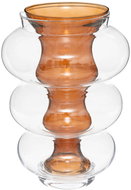 Atmosphera Glass vase double MATALI, 36 cm, amber - Vase