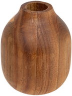Atmosphera Decorative acacia wood vase SOLIFLORE, 10 × 12 cm - Vase