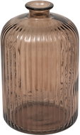 Atmosphera Vase made of recycled glass LUZ, height 23 cm, brown - Vase