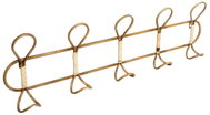 ATMOSPHERA Věšák, nástěnný, 5 háčků, ratan, zlatý, 76 × 8 × 20,5 cm - Coat Hanger