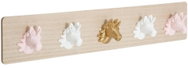 ATMOSPHERA FOR KIDS Věšák, nástěnný, 5 háčků, MDF, vícebarevný, 55 × 6 × 10 cm - Coat Hanger