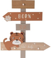HOME STYLING COLLECTION Věšák, nástěnný, MDF, oranžový, 44 × 3,5 × 51,5 cm - Coat Hanger