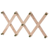 HOME STYLING COLLECTION Věšák, nástěnný, dřevo, hnědý, 31 × 12 × 5,2 cm - Coat Hanger
