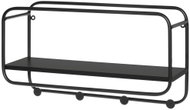 4LIVING Věšák Labyrint, nástěnný, 4 háčky, kov, černý, 45 × 25 cm - Coat Hanger