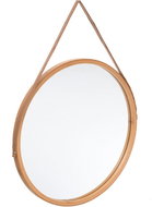 Atmosphera Decorative mirror, round, hanging, brown, diameter 38 cm - Mirror