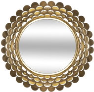 Atmosphera Golden glamour mirror, metal frame, diameter 91 cm - Mirror