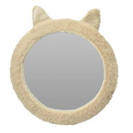 Home Styling Collection Mirror for children's room in the shape of a plumed cat with ears, diameter  - Mirror
