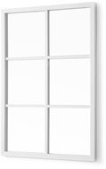 Giftdecor Rectangular mirror with partitions, 71 × 49 cm, white - Mirror