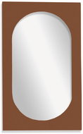 Factory Oválné zrcadlo se silným rámem, 43 × 73 cm, Moka, hnědé - Zrcadlo