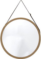 Tendance Bathroom mirror in bamboo frame Lysa, diameter 38 cm - Mirror