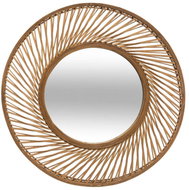 Atmosphera Round mirror, bamboo frame, diameter 72 cm - Mirror