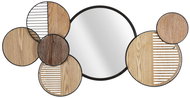 Mauro Ferretti Decorative wall mirror with wooden elements, 123,2 × 63,5 cm - Mirror