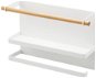 Yamazaki Držák papírových utěrek s poličkou Tosca 5087 bílý - Držák na kuchyňské utěrky
