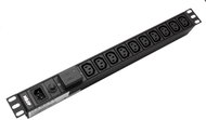 ATEN 19" napájecí panel 1U, 10x C13, vstup C14, přepěťová ochrana, + kabel 3m (PE0110SG) - Surge Protection Socket Strip