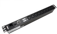 ATEN 19" napájecí panel, 9x C13, výstup měření, vstup C20, + kabel 3m (PE1209G) - Surge Protection Socket Strip