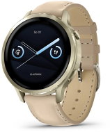 Garmin Venu 4 41mm Lunar Gold/LeatherBand - Smart Watch