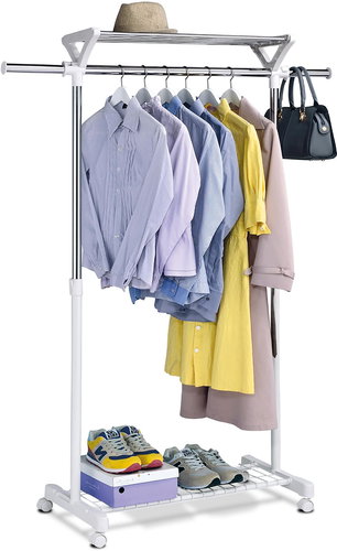 Stojan na oblečení Danilo bílý - Stojan na oblečení - Main image