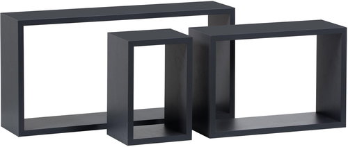 Set polic Diana šedá,  60 / 38 / 17 cm x 30 / 27 / 27 cm - Police - Main image