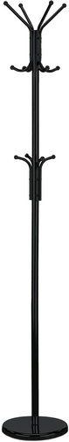 ARTIUM Standing coat rack ALAN, height 182 cm, black - Coat Hanger - Main image